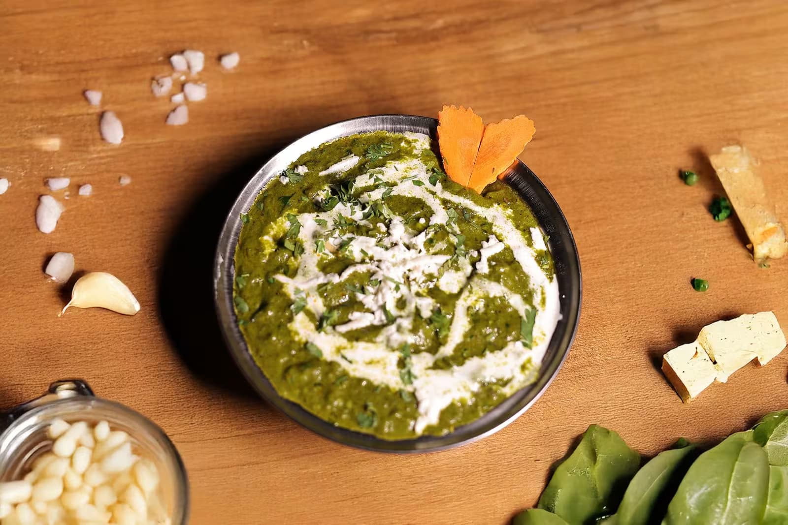 Palak Paneer with Multigrain Roti